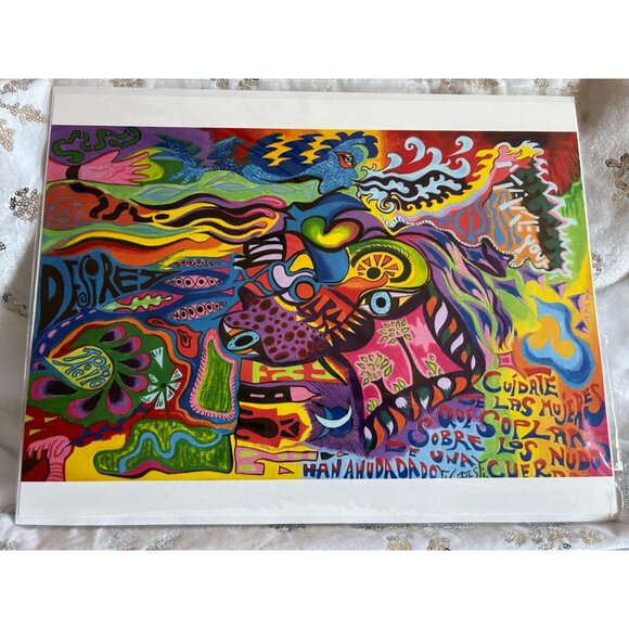 Anna Bateson "Desire" Colorful Abstract Art Print Collectible Artwork - Picture 7 of 9